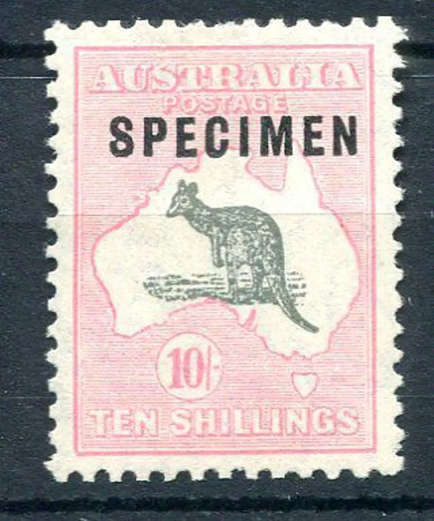 1929/30 Small Multiple Watermark 10/- grey & pale ... Image 1++