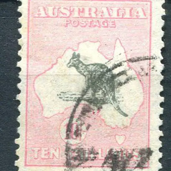 1929/30 Small Multiple Watermark 10/- grey & pale ...