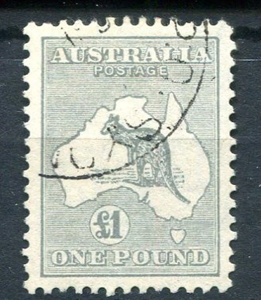 1931-47 CofA £1 grey. Superb used with neat Sydney ... Image 1++