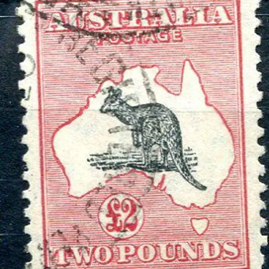 1931-47 CofA £2 grey-black & rose-crimson. Fine ...