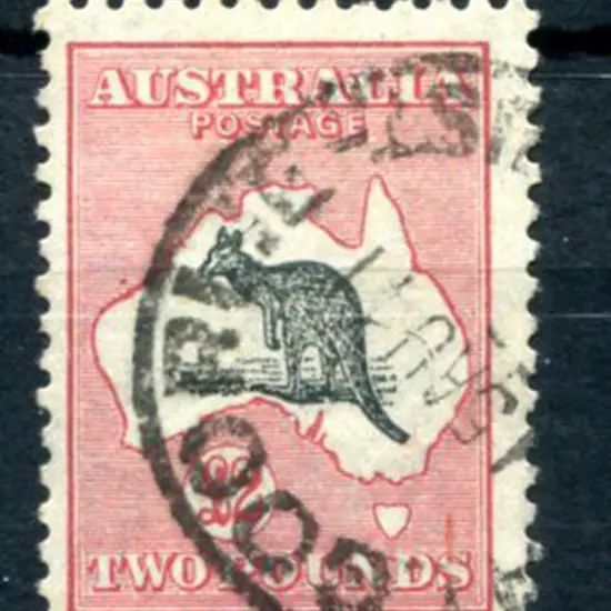 1931-47 CofA £2 grey-black & rose-crimson. Used by ...