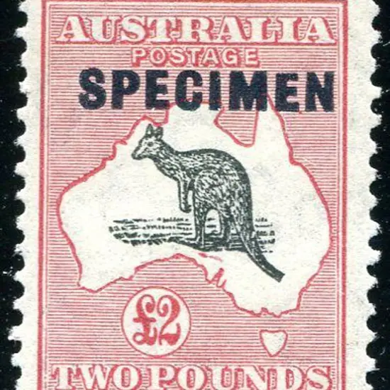 1931-47 CofA £2 grey black & rose crimson ovptd ...
