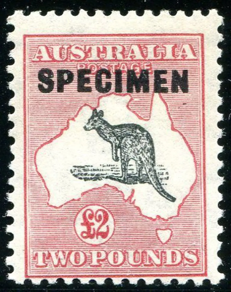 1931-47 CofA £2 grey-black & rose crimson ovptd ... Image 1++