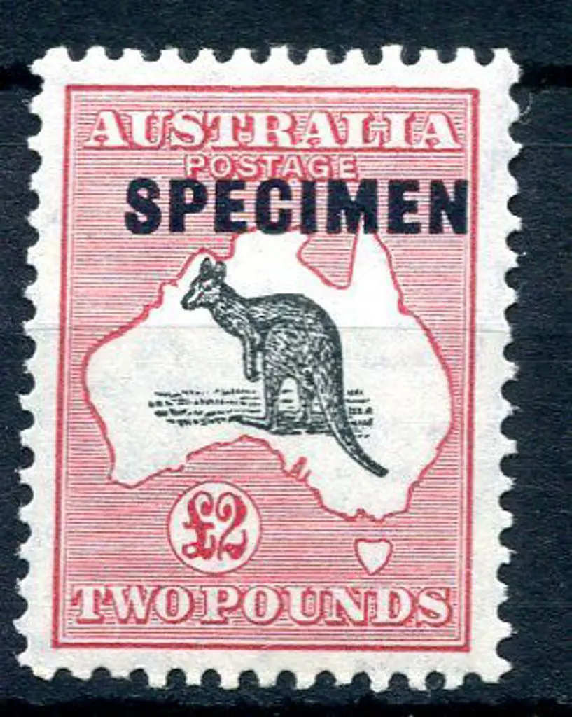 1931-47 CofA £2 grey-black & rose-crimson ovptd ... Image 1++
