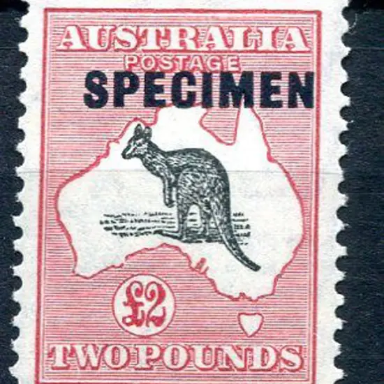 1931-47 CofA £2 grey-black & rose-crimson ovptd ...