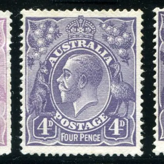 1921 (11th Jan) 4d Colour Trials or Plate Proofs ...