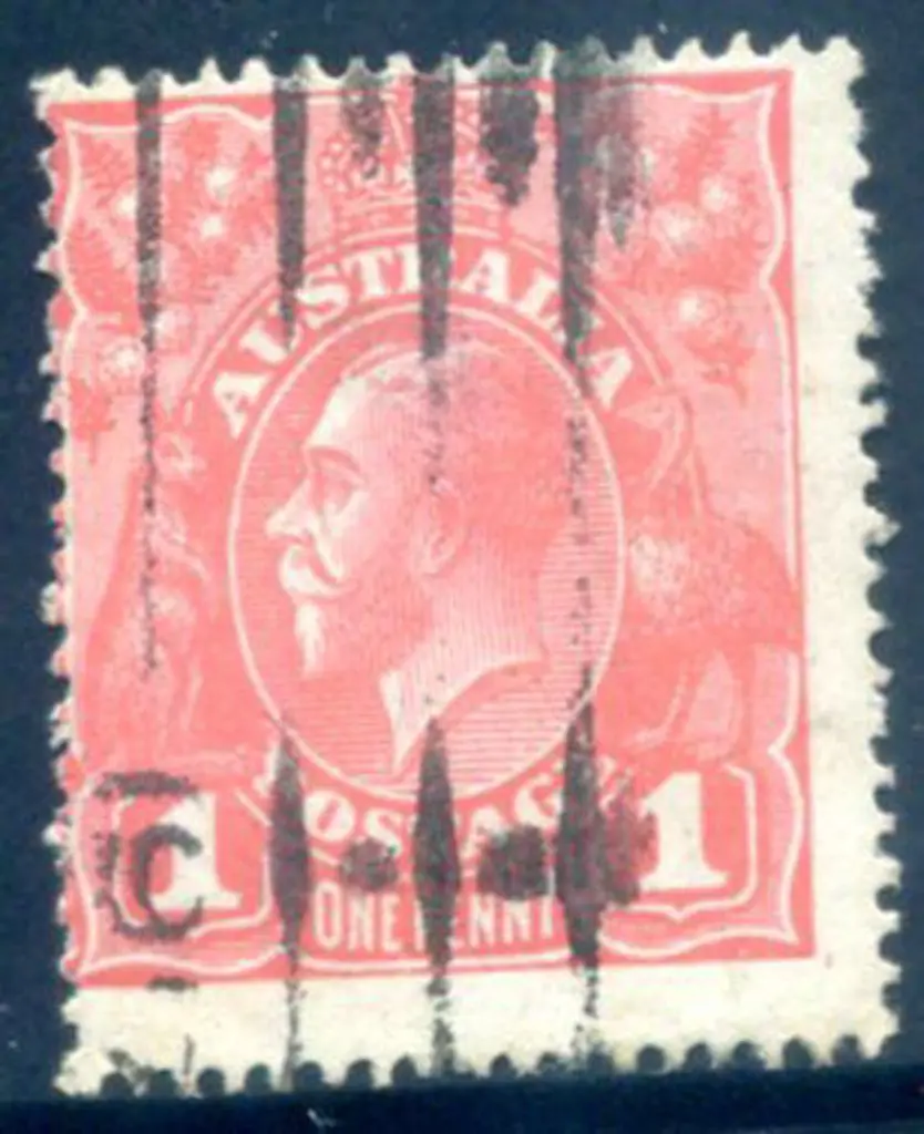 1914-20 Single watermark 1d deep salmon Eosin. ... Image 1++