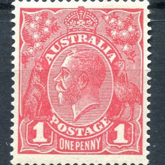 1914-20 Single watermark 1d red Die III. Fine MUH. ...