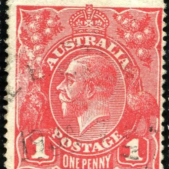 1914-20 Single watermark 1d scarlet-aniline, Die I ...