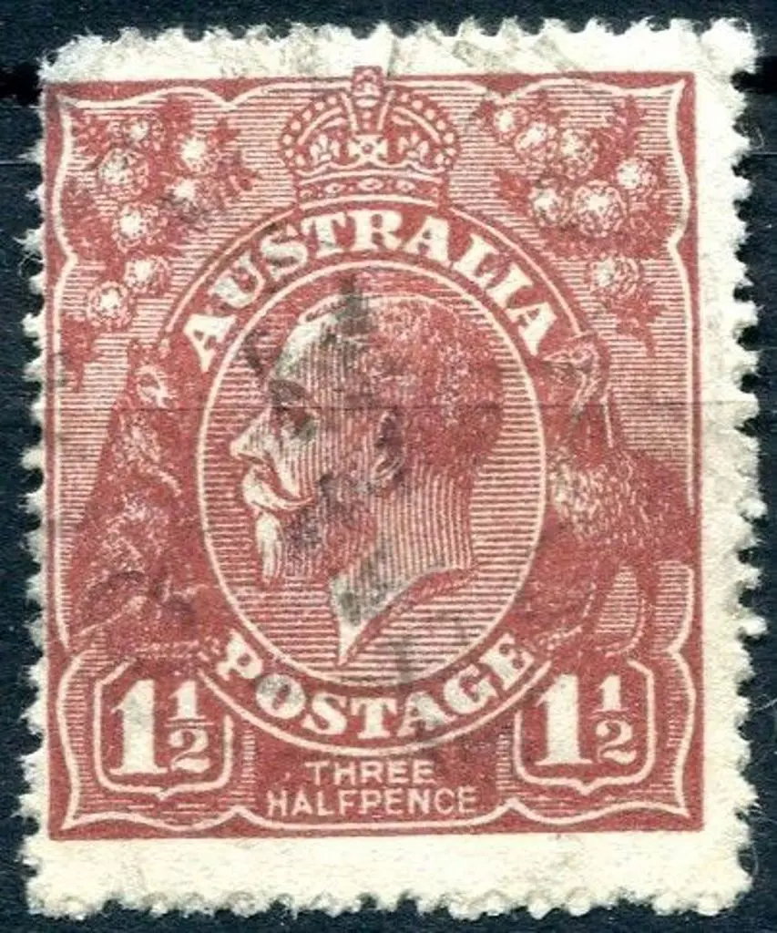 1914-20 Single watermark 1½d bright red-brown ... Image 1++