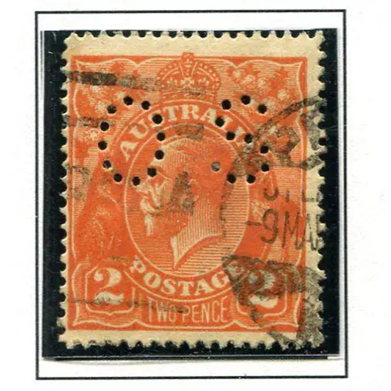 1914-20 Single watermark 2d intense yellow-orange ...
