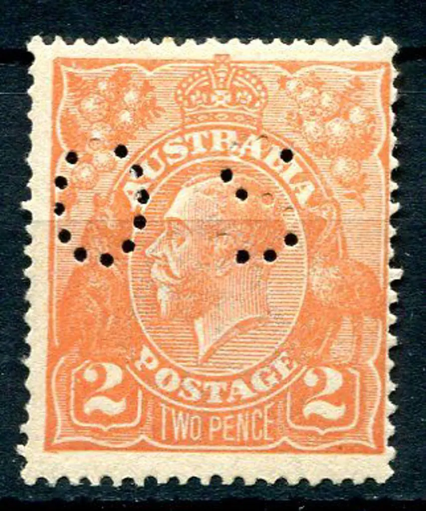 1914-20 Single watermark 2d orange with inverted ... Image 1++