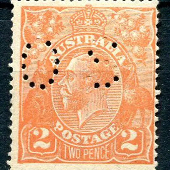 1914-20 Single watermark 2d orange with inverted ...