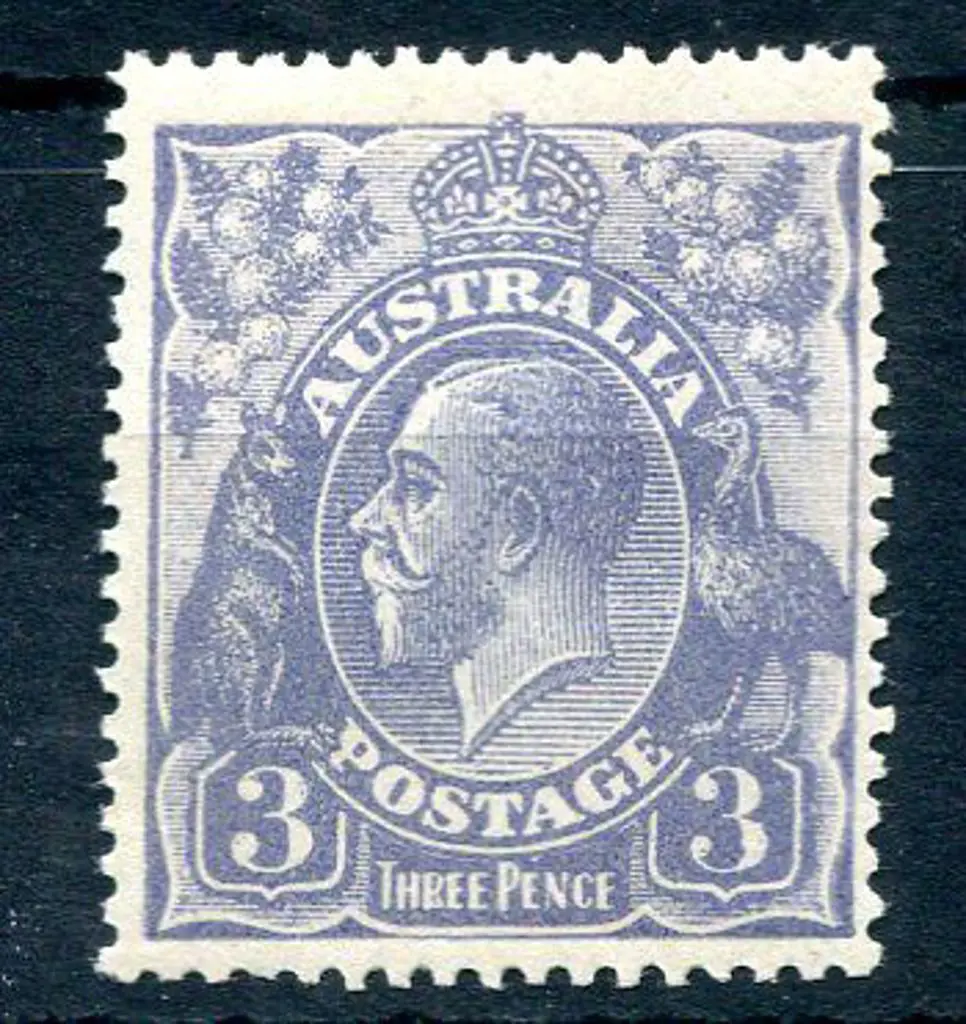 1914-20 Single watermark 3d blue Die Ia type A ... Image 1++
