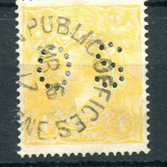 1914-20 Single watermark 4d pale orange-yellow ...