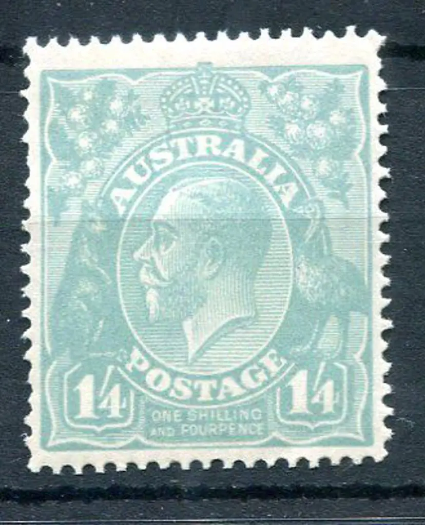 1914-20 Single watermark 1/4d greenish-blue. Fine ... Image 1++