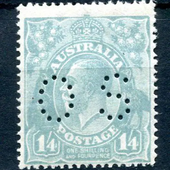 1914-20 Single watermark 1/4d greenish-blue ...