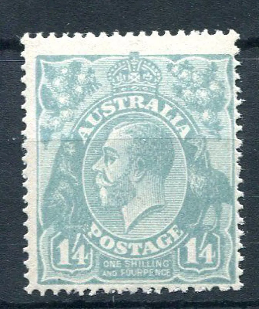 1914-20 Single watermark 1/4d greyish-blue. MUH ... Image 1++