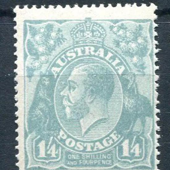 1914-20 Single watermark 1/4d greyish-blue. MUH ...