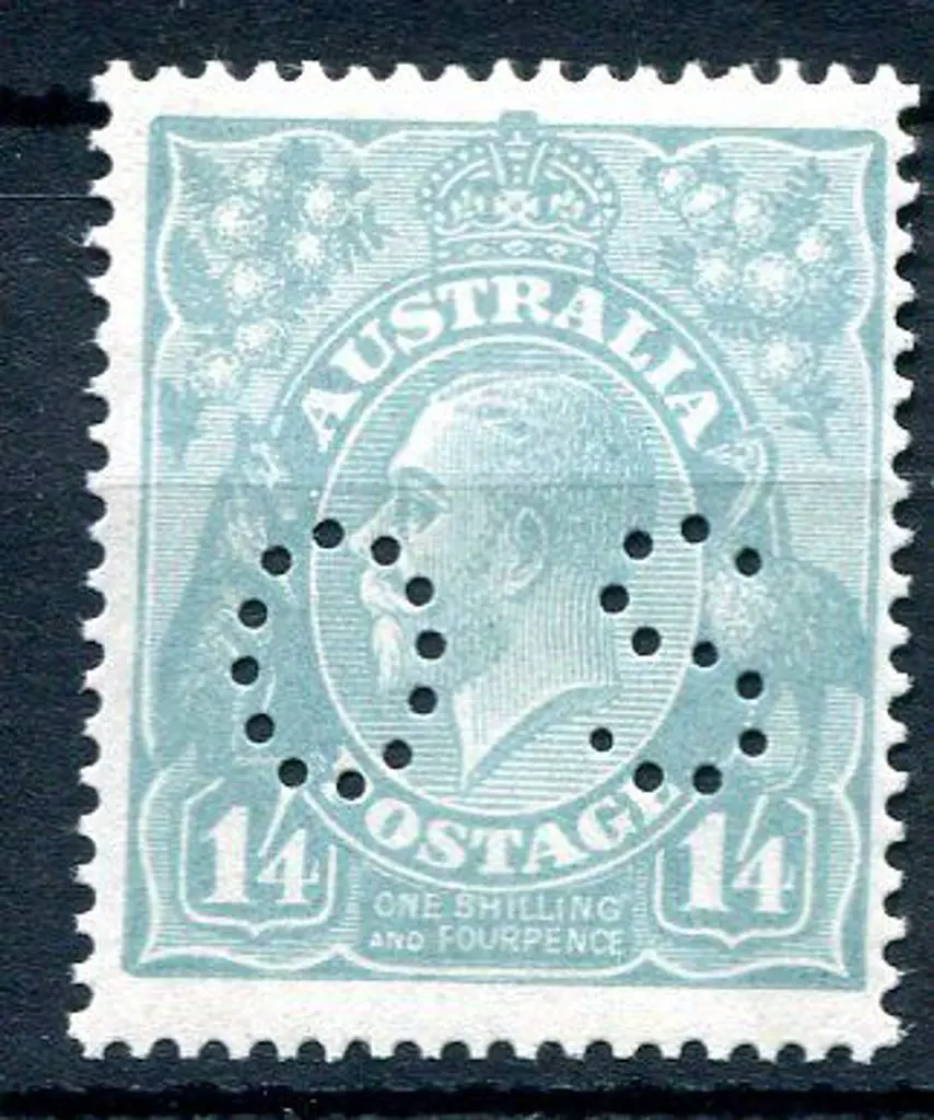 1914-20 Single watermark 1/4d turquoise-blue ... Image 1++