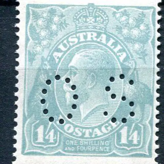 1914-20 Single watermark 1/4d turquoise-blue ...