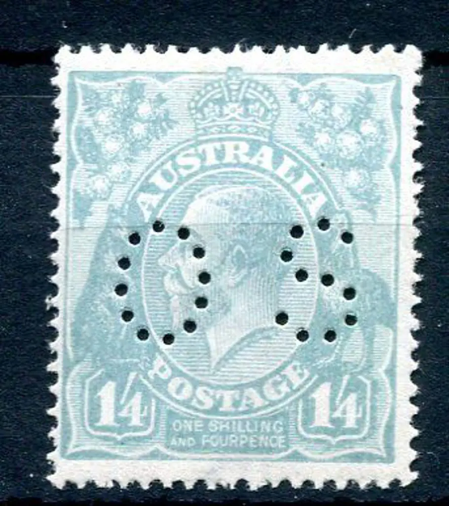 1914-20 Single watermark 1/4d turquoise-blue ... Image 1++
