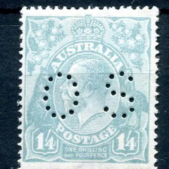 1914-20 Single watermark 1/4d turquoise-blue ...