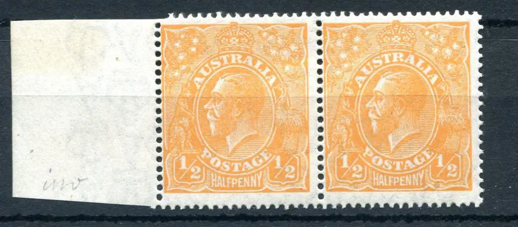 1918-20 Large Multiple Watermark Perf.14 ½d orange ... Image 1++