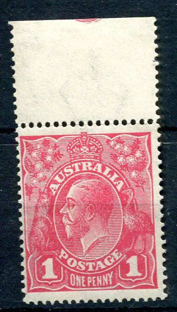 1918-20 Large Multiple Watermark Perf.14 1d ... Image 1++