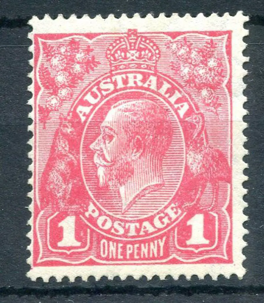 1918-20 Large Multiple Watermark Perf.14 1d ... Image 1++