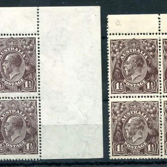 1918-20 Large Multiple Watermark Perf.14 1½d ...