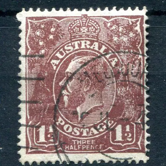 1918-20 Large Multiple Watermark Perf.14 1½d ...