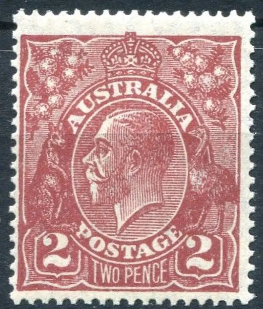 1918-20 Large Multiple Watermark Perf.14 2d deep ... Image 1++