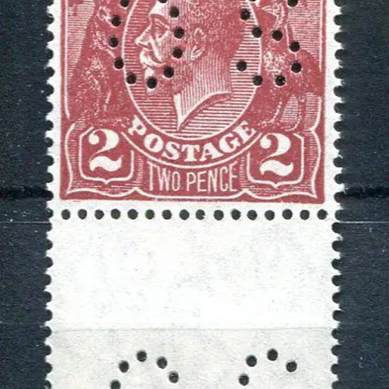 1918-20 Large Multiple Watermark Perf.14 2d ...