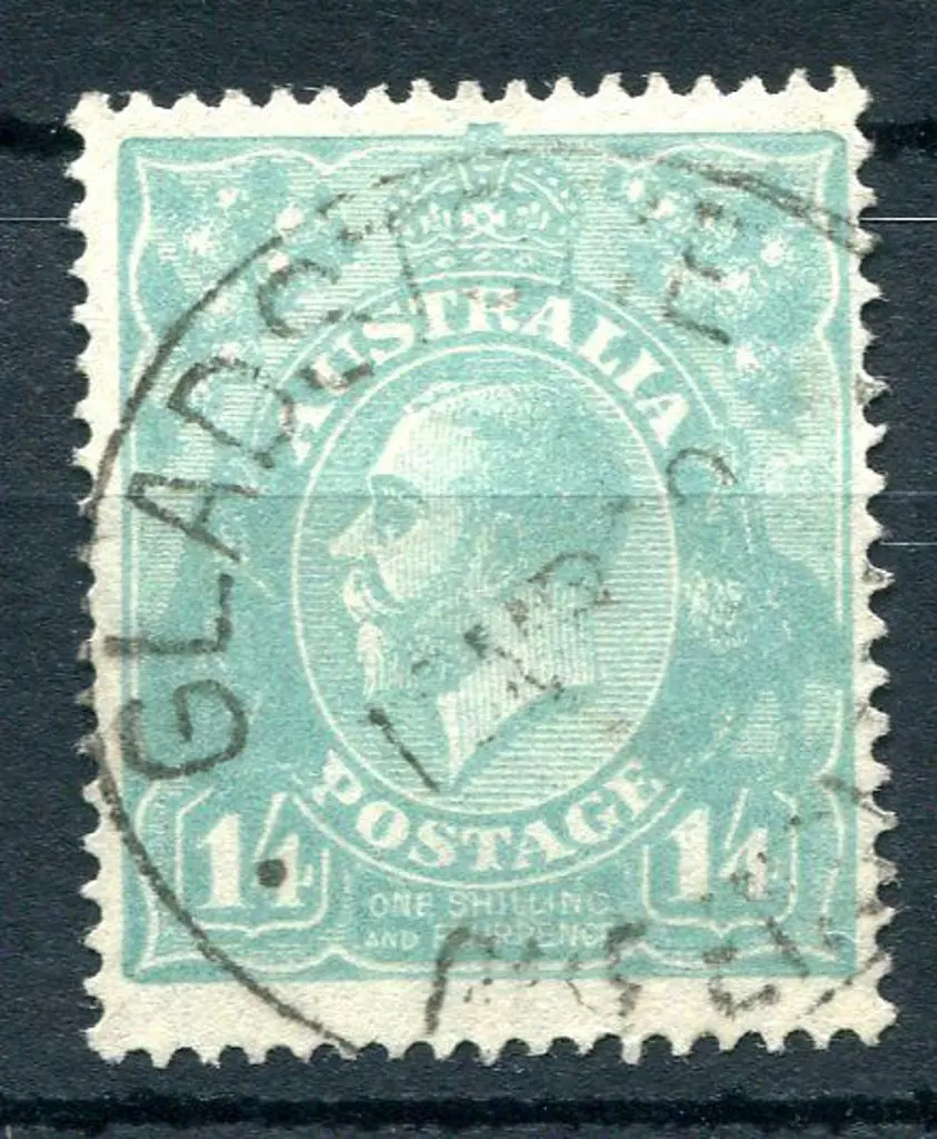 1918-20 Large Multiple Watermark Perf.14 1/4d ... Image 1++