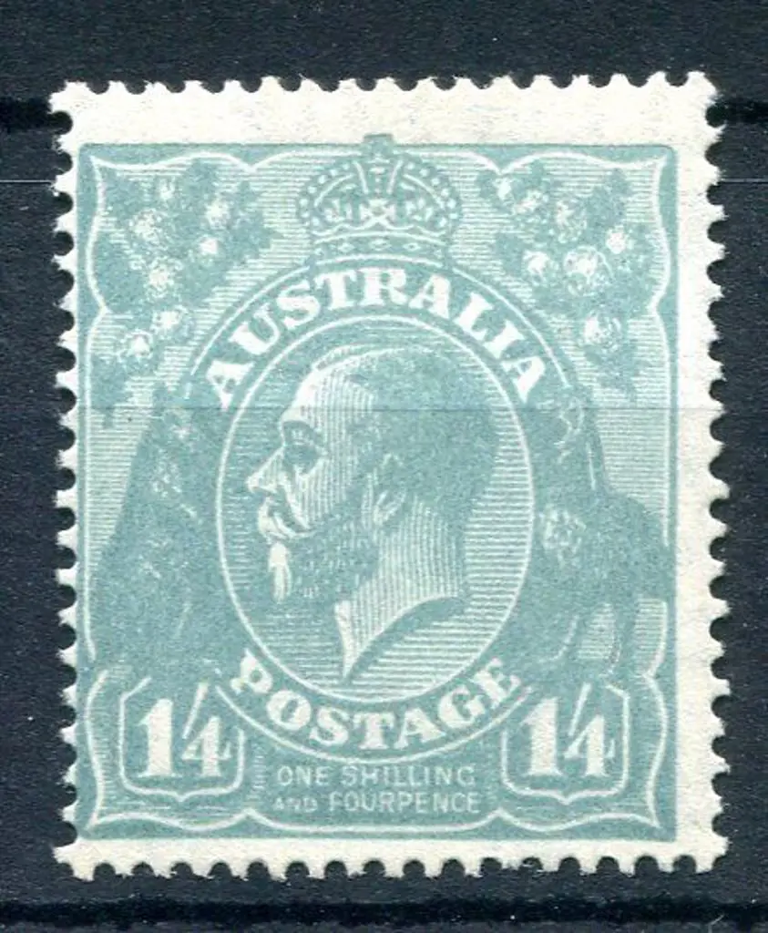 1918-20 Large Multiple Watermark Perf.14 1/4d deep ... Image 1++