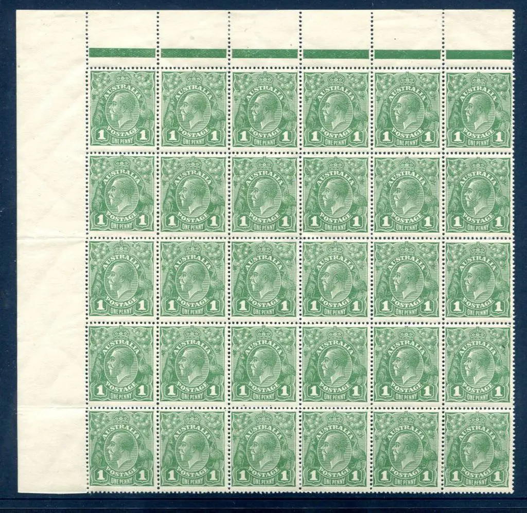1924 No Watermark 1d green plate 3 in left pane ... Image 1++