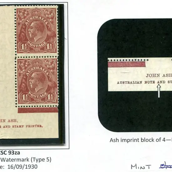 1926-30 Small Multiple Watermark Perf 13½x12½ 1½d ...