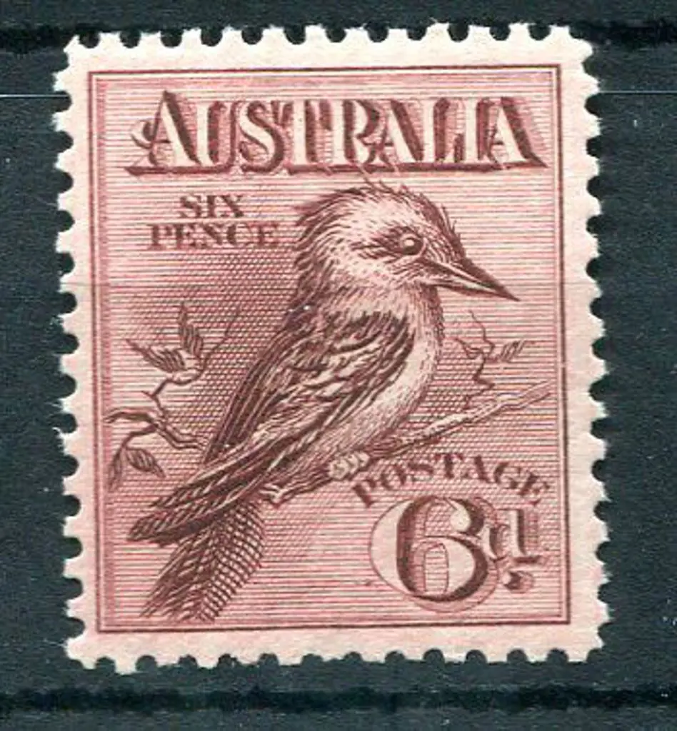 1914 6d engraved kookaburra. Fresh MLH & well ... Image 1++