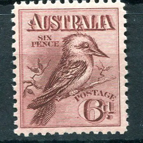 1914 6d engraved kookaburra. Fresh MLH & well ...