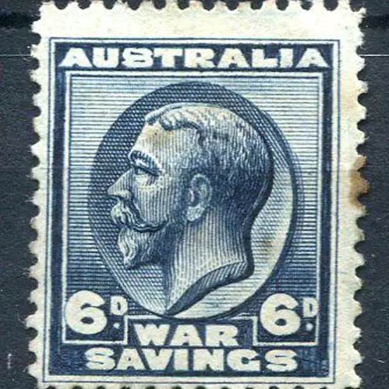 1915 6d KGV War Savings. Unused with some toning ...