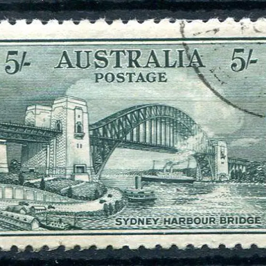 1932 5/- Sydney Harbour Bridge. Superb CTO with ...