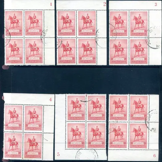 1935 2d scarlet Silver Jubilee in corner plate ...