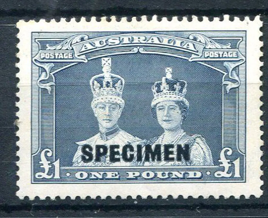 1937/49 £1 Robes on thick paper ovptd "SPECIMEN". ... Image 1++