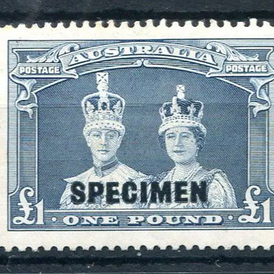1937/49 £1 Robes on thick paper ovptd "SPECIMEN". ...
