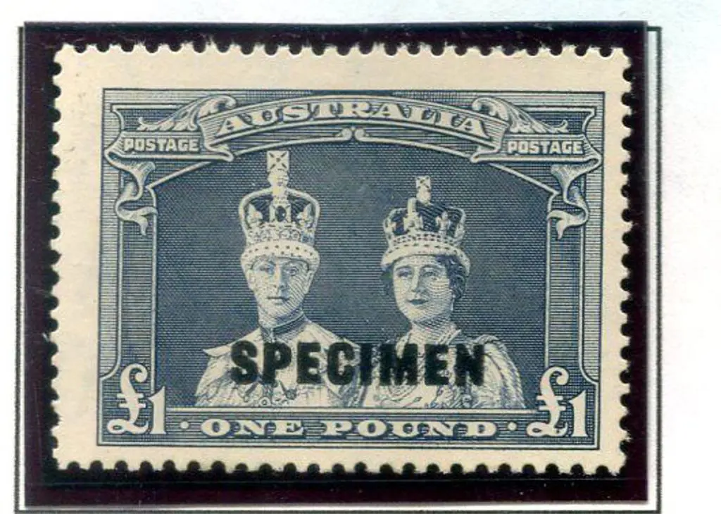 1937/49 £1 Robes on thick paper ovptd "SPECIMEN" ... Image 1++