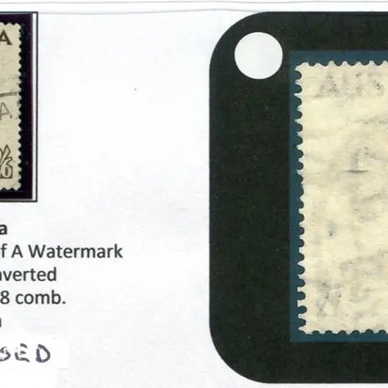 1941 5½d on 5d ram with misplaced surcharge by 3mm ...