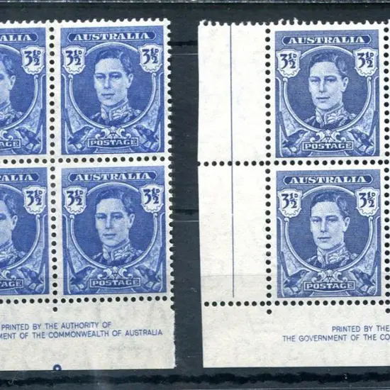 1942 2½d grey-blue & bright blue left corner "By ...