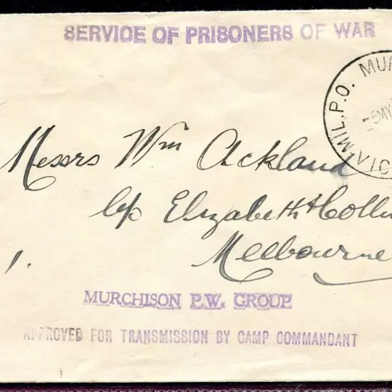 1945 (5th May) "SERVICE OF PRISONERS OF WAR" & ...