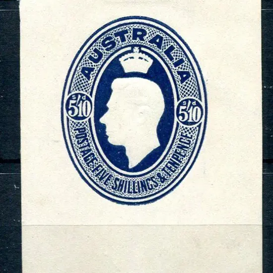 1951 5/10d blue KGVI food label. MLH with wide ...